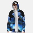 thumbnail image 3 of Fotbe Blue Viper Snake 2 Men's Women's UPF 50+ Sun Protection Jacket Hooded Cooling Shirt with Pockets Hiking Outdoor Performance-Large, 3 of 8