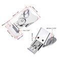 thumbnail image 2 of 1.97" Iron Butterfly Twist Latch Keeper Toggle Clamp with keyhole - 2 Pcs (Silver), 2 of 4