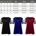 thumbnail image 3 of VBARHMQRT Ruffle Top Fashion Round Neck Short Sleeved Love Printed T Shirt Top Sexy Tops for Women Long Sleeve Boho Tops for Work, 3 of 5
