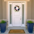 thumbnail image 2 of Northlight Hydrangea and Eucalyptus Patriotic Artificial Wreath - 20", 2 of 7