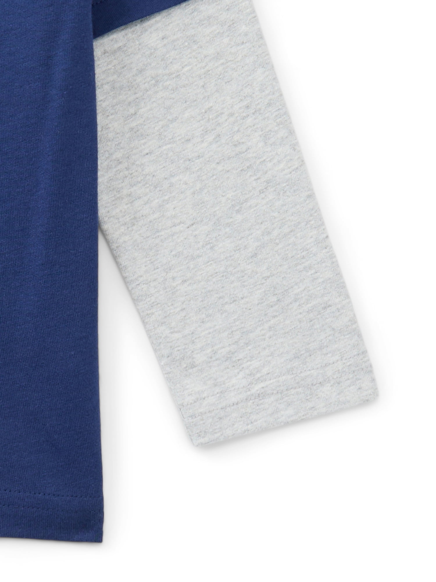Wonder Nation Toddler Boys Cotton Twofer Graphic Tee with Long Sleeves, Sizes 12M-5T