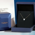 thumbnail image 4 of Gem Stone King 1.00 Ct IGI Certified Lab Grown Diamond Pendant Necklace for Women in 14K Yellow Gold | D-E Color | VS1-VS2 Clarity | Round Cut | With 18 inch Chain, 4 of 6