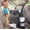 Black, variant on General Car Organizer with Car Trash Bag and Tissue Holder - Holds Full Size Tissue Box, Bottles and Wipe Containers - 2 Gal Leakproof Covered Car Trash Can with Push-Close Lid