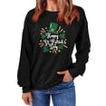thumbnail image 5 of Charella Sweatshirts for Women St Patricks Day Decorations Long Sleeve Crewneck Tops 2024 Trendy T-shirt,Black,M, 5 of 5