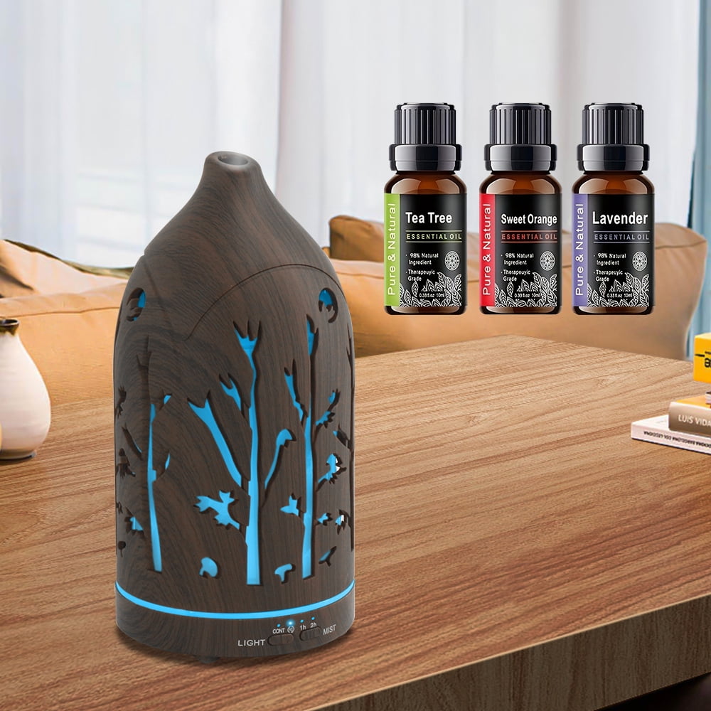 200ml Essential Oil Diffuser for Home 7 LED Color Changing, Ultra Quiet, BPA-Free, Perfect for Office & Relaxation