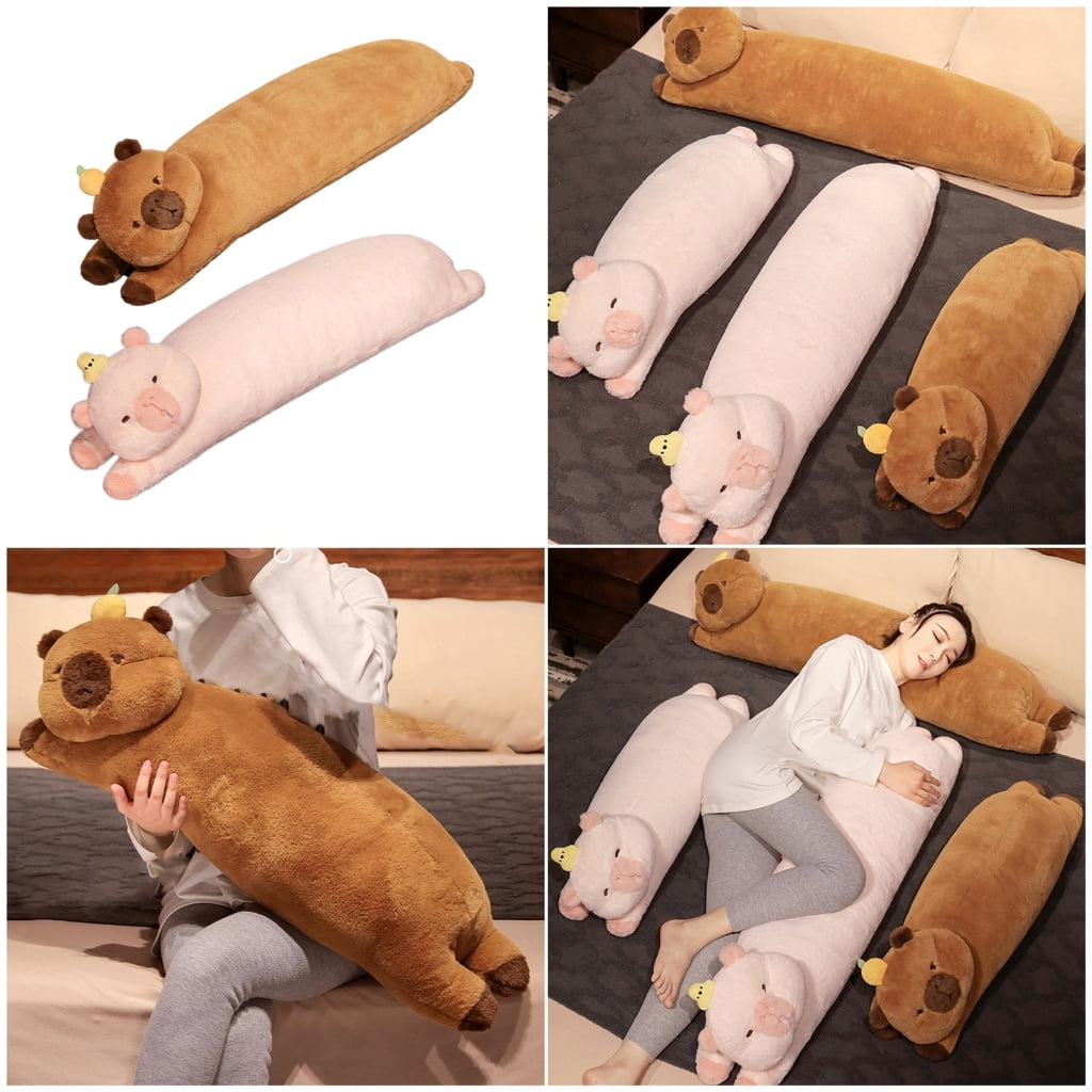CIYISON Soft And Supportive Long Capybara Pillow Stuffed Plushies For Enhances Relaxation Suitable For Any Age Group