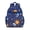 Blue-3, variant on Night Owl Students Backpack Featuring Cute Snowy Owl Cartoon and Artistic Big Eyes Owl Pattern