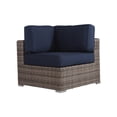 thumbnail image 4 of Living Source International 12-Piece Wicker Sectional Set with Cushions in Blue, 4 of 5