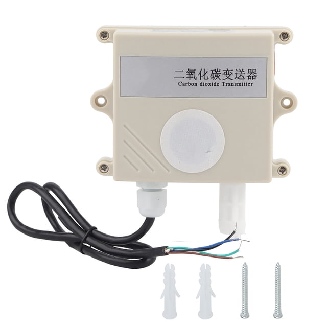 Sensor de dióxido de carbono de alta precisión, transmisor de CO2 de 400 a 5000 ppm para invernaderos agrícolas, salida de corriente de 120 mA a 4 ~ 20 mA.