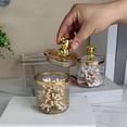 thumbnail image 4 of Storage Acrylic Storage Cute Bear for Cotton Swabs Box amber, 4 of 5