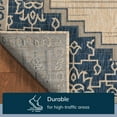 thumbnail image 5 of Well Woven Siare Blue Beige Indoor/Outdoor Oriental Medallion Area Rug (5'3" x 7'3"), 5 of 10
