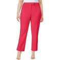 thumbnail image 1 of Anne Klein Womens Straight-Leg Casual Trouser Pants, Pink, Plus Size, 20 Regular, 1 of 1