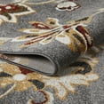 thumbnail image 5 of Loomaknoti Ohanzah Ostorn 5' x 7' Gray Floral Indoor Area Rug, 5 of 9