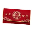 thumbnail image 2 of Sobre rojo de Año Nuevo chino, sobre de regalo de mejores deseos, de cuero de PU Hong Bao para Feliz año nuevo, 2 of 9