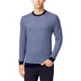 thumbnail image 1 of Club Room Mens Geo Jacquard Pullover Sweater, Azul, LT, 1 of 1