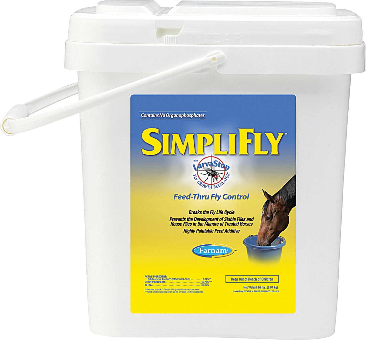 SIMPLIFLY FEEDTHRU FLY CONTROL FOR HORSES