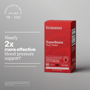 Humann SuperBeets Heart Tablets Smooth Coat 500mg, 60 Count