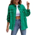 thumbnail image 1 of SUNSIOM Women's Ripped Distressed Denim Jacket Long Sleeve Button Down Boyfriend Jean Coat Trucker Jacket, 1 of 6