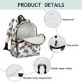 thumbnail image 4 of Monster Cartoon Truck White Pattern Cute School Backpack Bag for School with Padded Back and Adjustable Shoulder Straps 15.25"x11.5"x5.25", 4 of 5