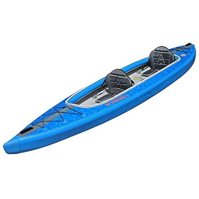 Advanced Elements AirVolution 2 Drop-Stitch Inflatable Kayak - Tandem Kayak with Carry Bag - 14' 6" - 52 lbs - Blue