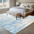 thumbnail image 4 of Blue Seahorse Coastal Area Rugs 6'x9', Washable Small Throw Rugs for Kitchen Dining room, Summer Beach Nautical Ocean Coral Indoor Outdoor Rug Non-Slip Low Pile Carpet Runner Reversible Floor Mats, 4 of 8
