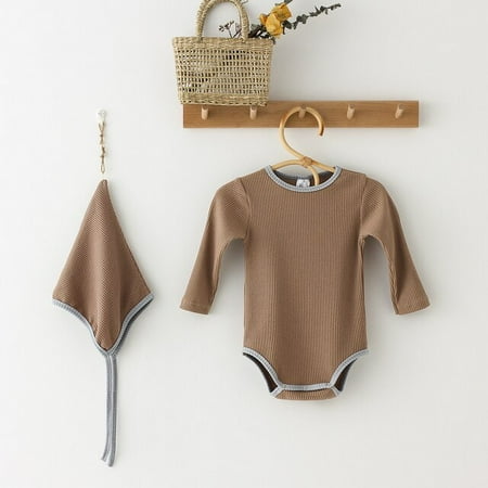 

DanceeMangoos 2 Pcs Baby Boy Clothes Summer Cotton Newborn Boy Romper + Hat Ropa Bebe Summer Spring Clothing For Boys
