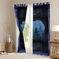 thumbnail image 3 of Homewish Safari Bear Black Out Curtains for Female Men Women,Jungle Animal Curtains Pack of 2 (42x63 Each),Vintage Lodge Cabin Bedroom Curtains,Lightweight Room Decor, 3 of 6