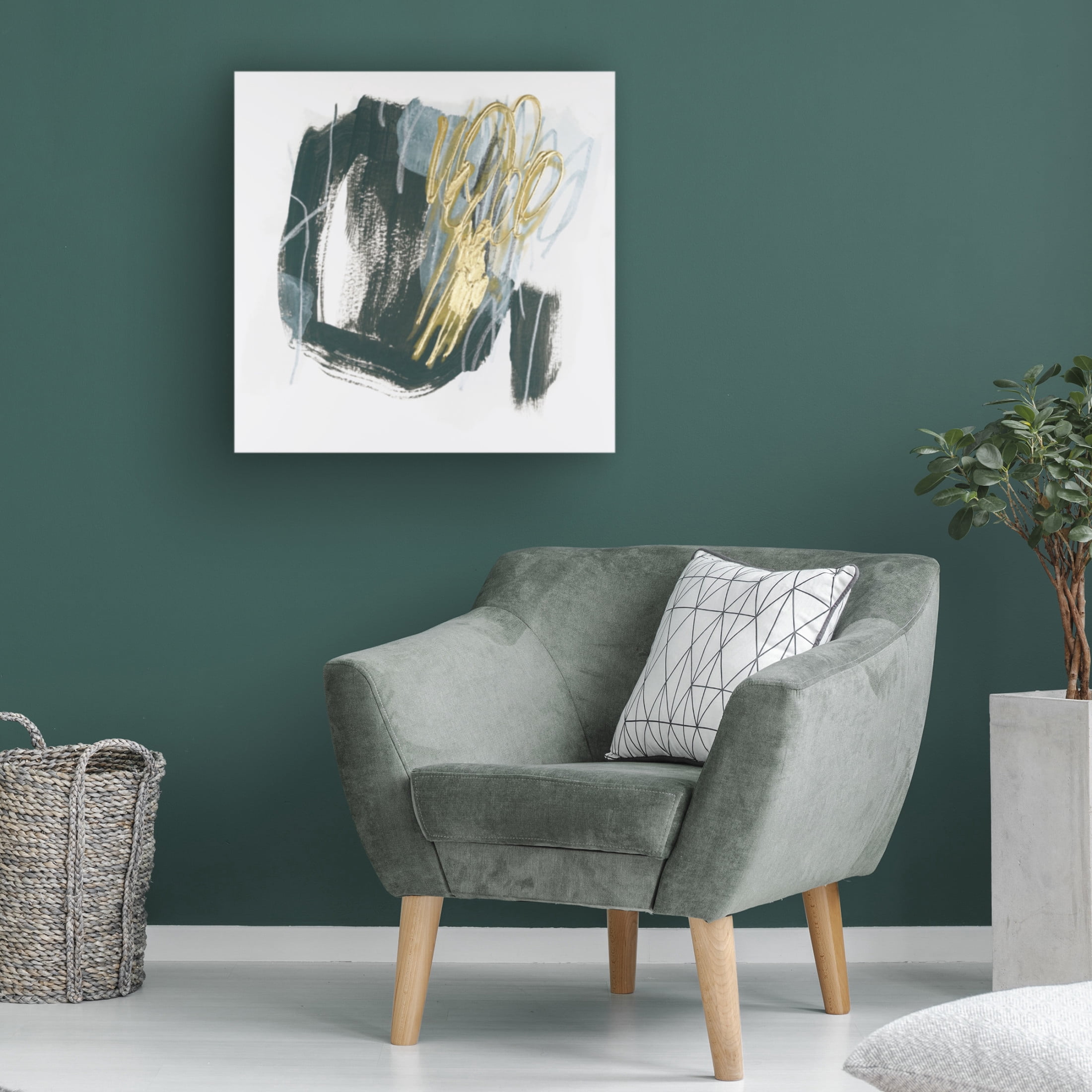 Canvas Wall Art - June Erica Vess 'Ocular Frequency III' Wall Art for Living Room, Bedroom, or Office Décor by Trademark Fine Art - 35 x 35 Inches