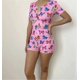 thumbnail image 4 of Hirigin-monos estampados para mujer, ropa de dormir Sexy con cuello en V, pijamas de manga larga, monos cortos ajustados, pijama, 4 of 4