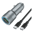 thumbnail image 1 of Turbo Cargador Para Auto Carga Rapida Qc 3.0 2 Puertos Usb. Plata, 1 of 5