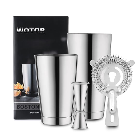 Set de Coctelera Boston WOTOR Acero Inoxidable 500 mL y 800 mL