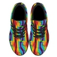 thumbnail image 2 of Rainbow Pride Shoes Men Women Fashion LGBT Sneakers Adult Lightweight Breathable Running Shoes Black Size 12, 2 of 7