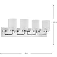 thumbnail image 4 of Merry Collection Four-Light Etched Glass Bath Vanity Wall Light, 4 of 5