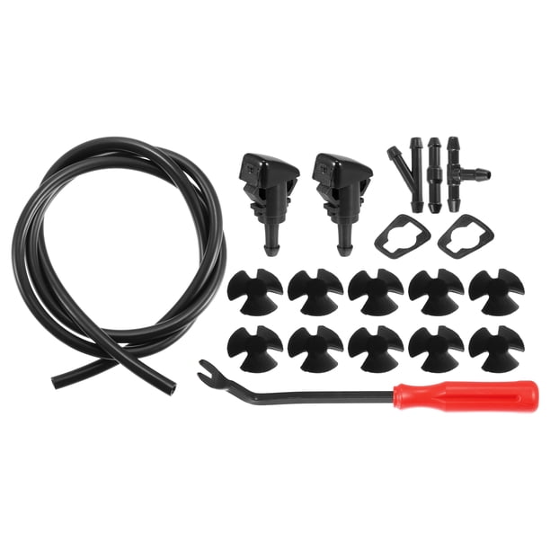 1 Juego Delantero Parabrisas Lavado Boquilla Kit para Dodge con 1M Manguera