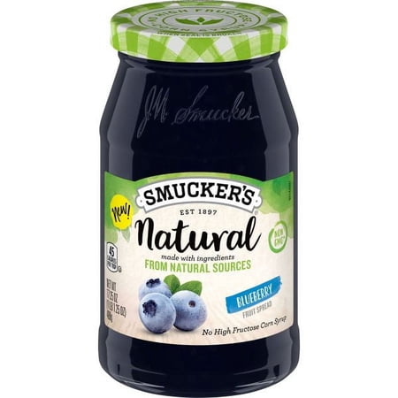 Smucker s Natural Blueberry Fruit Spread  17.25 Ounces