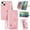 Pink, variant on Case for iPhone 15,Magnetic Leather Wallet Card Pocket Zipper Case Kickstand Cover with Wrist Strap for iPhone 15 6.1-inch,Blue