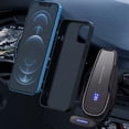thumbnail image 1 of Built-in Battery Wireless Car Charger Mount, 15W Auto-Sensing Phone Holder with Fast Charging for Vehicles, 1 of 9