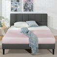 thumbnail image 3 of Zinus Lottie 43 inch Upholstered Platform Bed Frame with Headboard, 3 of 9