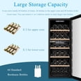 thumbnail image 6 of Lanbo 20 inch 64 Bottle Dual Zone Freestanding Wine Cooler, 6 of 12