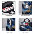 thumbnail image 3 of Balery Navy Blue Marble Mochila Ligera para Hombres y Mujeres – Resistente y Impermeable, Ideal para la Escuela, el Trabajo, los Viajes y el Uso Diario, 3 of 7