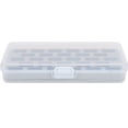 thumbnail image 1 of Caja de 28 carretes vacíos, cubierta de plástico para guardar hilos, organizador de bobinas para máquina de coser, 1 of 14