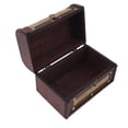 thumbnail image 1 of Wooden Jewelry Keepsake Storage Box, Sturdy Convenient Handle Durable Secure Storage Retro Keepsake Trinket Organizer Decorative with Lock for Wedding, 1 of 7