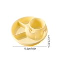 thumbnail image 3 of Meggemo 7.68 inch Round Four Compartment Meal Plate Freely combine ingredients Stylish and lightweight weight loss plate designed for portion control and fitness enthusiasts, 3 of 6