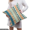 thumbnail image 4 of Ambesonne Tribal Fabric by the Yard Upholstery, Vintage Pattern, 5 Yards, Merigold Blue, 4 of 4