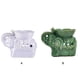thumbnail image 5 of Matsuzay Quemador de aceite elegante con forma de elefante para ambiente relajante, quemador de fusión de cera de cerámica multifuncional Aromaterapia y Aceites Esenciales Blanco, 5 of 6