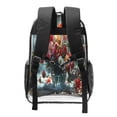 thumbnail image 2 of Sikiie Vibrant Bouquet Waterfall Clear Backpack, Transparent Bookbag for School for Women Men, Capacity Clear Bag for College, Travel, 2 of 7