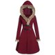thumbnail image 1 of Moda mujer cárdigan sólido botón otoño abrigo con capucha blusa delgada prendas de vestir Pompotops qwe18951, 1 of 1