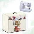 thumbnail image 4 of HELLHERO Christmas Cat Pattern Sewing Machine Cover with Tote Handle Foldable Fits Most Sewing Machines for Mom Wife Gifts, 4 of 8