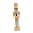 thumbnail image 3 of yotijay Christmas Craft Nutcracker Wooden Nutcracker Figurine Unfinished Wood Nutcracker A, 3 of 9