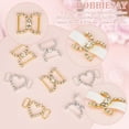 thumbnail image 5 of 1 Box Sneaker Charms 8pcs Shoelaces Charms 2 Styles Metal Shoe Clips Heart D Shape Shoe Laces Charms Shoe Buckles Shoelaces Decorations Crystal Rhinestones Shoes Accessory for Sneakers Casual Shoe, 5 of 9